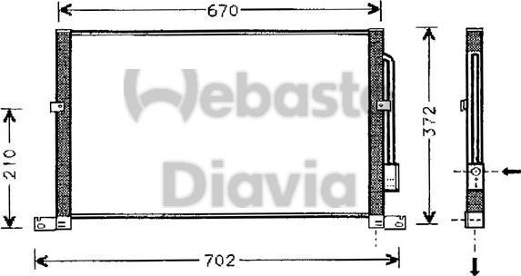 Webasto 82D0226104MA - Kondenser, kondisioner furqanavto.az