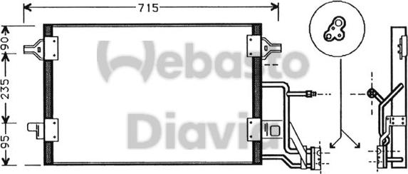 Webasto 82D0226102MA - Kondenser, kondisioner furqanavto.az