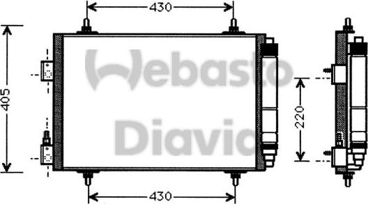 Webasto 82D0226111MA - Kondenser, kondisioner furqanavto.az