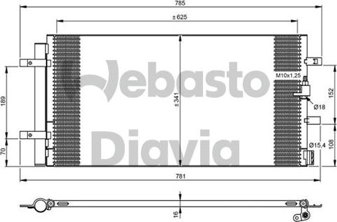 Webasto 82D0226294MA - Kondenser, kondisioner furqanavto.az