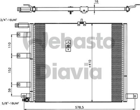 Webasto 82D0226295MA - Kondenser, kondisioner furqanavto.az