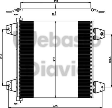 Webasto 82D0226248MA - Kondenser, kondisioner furqanavto.az