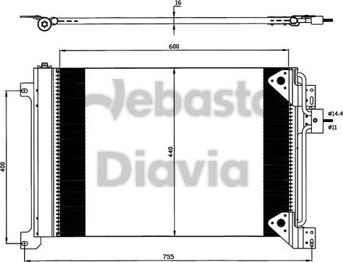 Webasto 82D0226254MA - Kondenser, kondisioner furqanavto.az