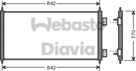 Webasto 82D0226200MA - Kondenser, kondisioner furqanavto.az