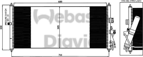 Webasto 82D0226219MA - Kondenser, kondisioner furqanavto.az