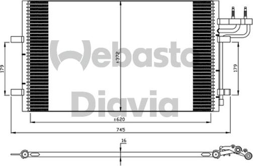 Webasto 82D0226210MA - Kondenser, kondisioner furqanavto.az