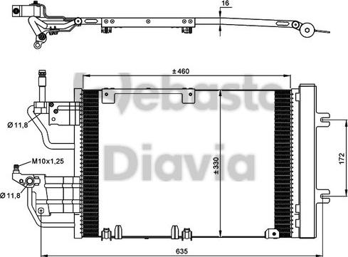 Webasto 82D0226234MA - Kondenser, kondisioner furqanavto.az