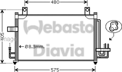 Webasto 82D0226224MA - Kondenser, kondisioner furqanavto.az