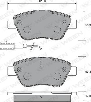 4U Autoparts 22626FT - Əyləc altlığı dəsti, əyləc diski furqanavto.az