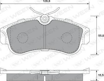 OEMparts MP-3207 - Əyləc altlığı dəsti, əyləc diski furqanavto.az