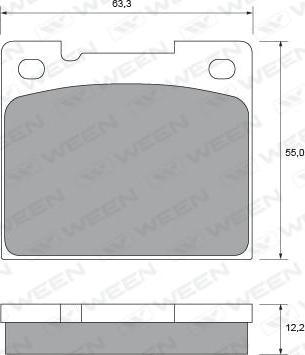 TRW Engine Component GDB1066 - Əyləc altlığı dəsti, əyləc diski furqanavto.az