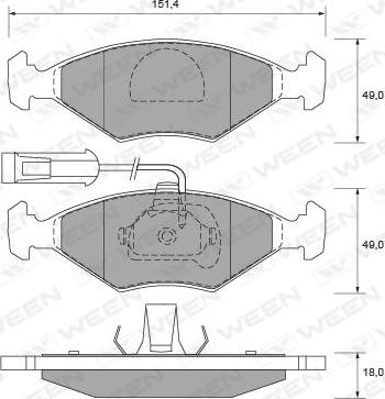 Valeo 670423 - Əyləc altlığı dəsti, əyləc diski furqanavto.az