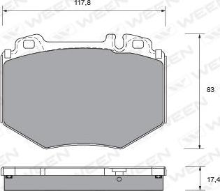 BOSCH 0 986 AB2 580 - Əyləc altlığı dəsti, əyləc diski furqanavto.az