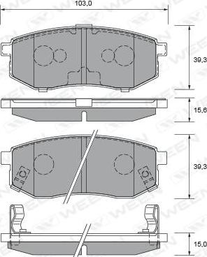 Magneti Marelli 363700201309 - Əyləc altlığı dəsti, əyləc diski furqanavto.az