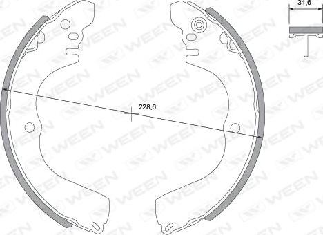 Ween 152-2462 - Əyləc Başlığı Dəsti furqanavto.az