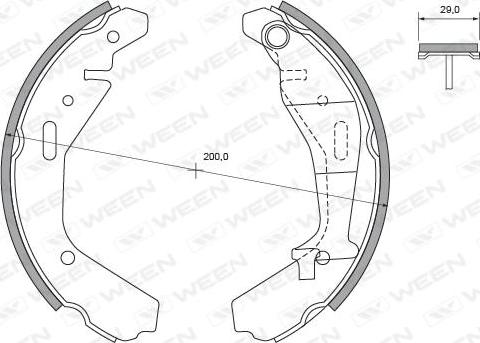 Ween 152-2488 - Əyləc Başlığı Dəsti furqanavto.az