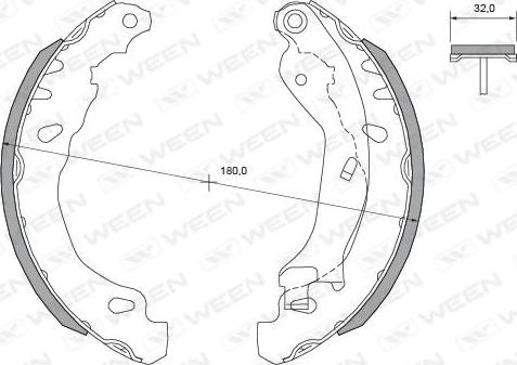 Ween 152-2482 - Əyləc Başlığı Dəsti furqanavto.az