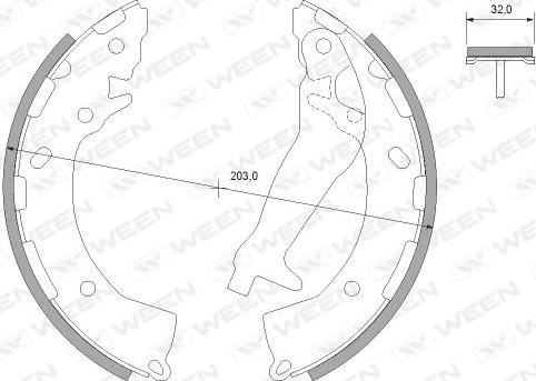 Ween 152-2501 - Əyləc Başlığı Dəsti furqanavto.az