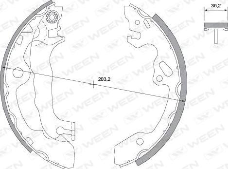 Ween 152-2008 - Əyləc Başlığı Dəsti furqanavto.az