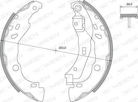 Ween 152-2039 - Əyləc Başlığı Dəsti furqanavto.az