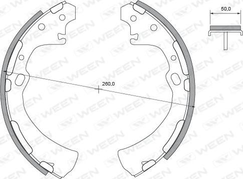 Ween 152-2361 - Əyləc Başlığı Dəsti furqanavto.az