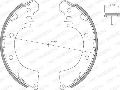 Ween 152-2304 - Əyləc Başlığı Dəsti furqanavto.az