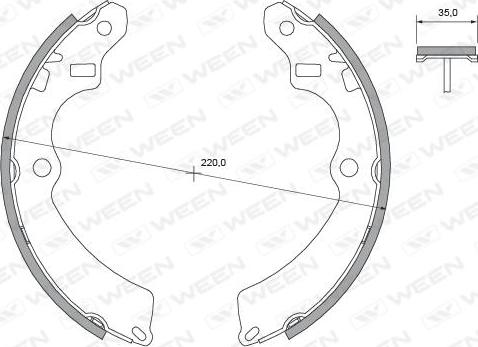 Ween 152-2335 - Əyləc Başlığı Dəsti furqanavto.az