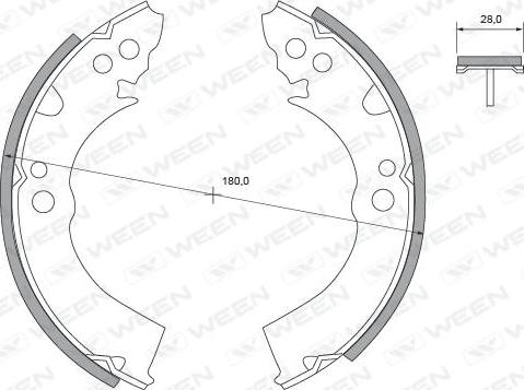 Ween 152-2268 - Əyləc Başlığı Dəsti furqanavto.az