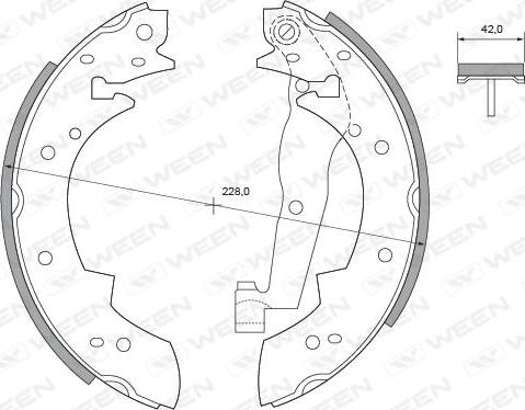 Ween 152-2200 - Əyləc Başlığı Dəsti furqanavto.az