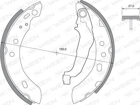 Ween 152-2289 - Əyləc Başlığı Dəsti furqanavto.az