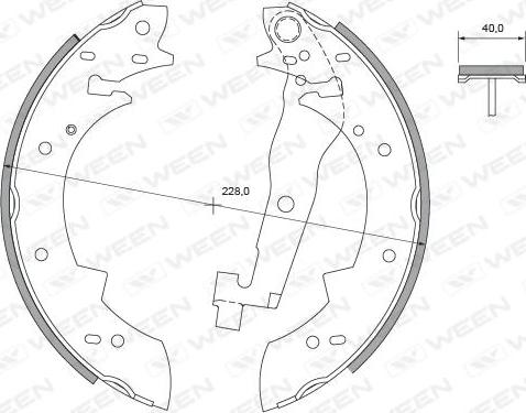 Ween 152-2288 - Əyləc Başlığı Dəsti furqanavto.az