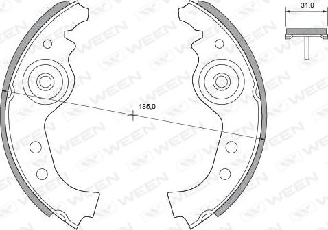 Ween 152-2271 - Əyləc Başlığı Dəsti furqanavto.az