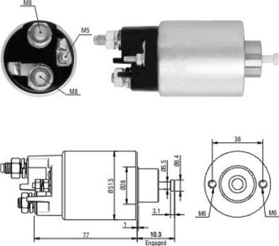 WE PARTS 471480014 - Solenoid açarı, başlanğıc furqanavto.az