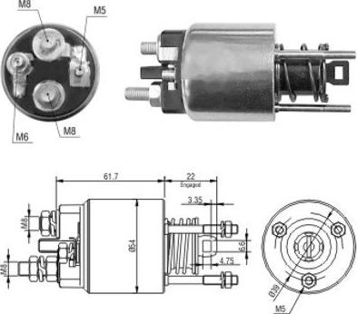 WE PARTS 471480145 - Solenoid açarı, başlanğıc furqanavto.az