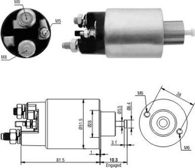 WE PARTS 471480100 - Solenoid açarı, başlanğıc furqanavto.az