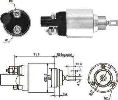 WE PARTS 471480132 - Solenoid açarı, başlanğıc furqanavto.az