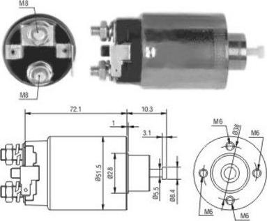 WE PARTS 471480124 - Solenoid açarı, başlanğıc furqanavto.az