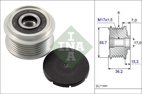 Wilmink Group WG1253674 - Kasnak, alternator, sərbəst dönərli mufta furqanavto.az