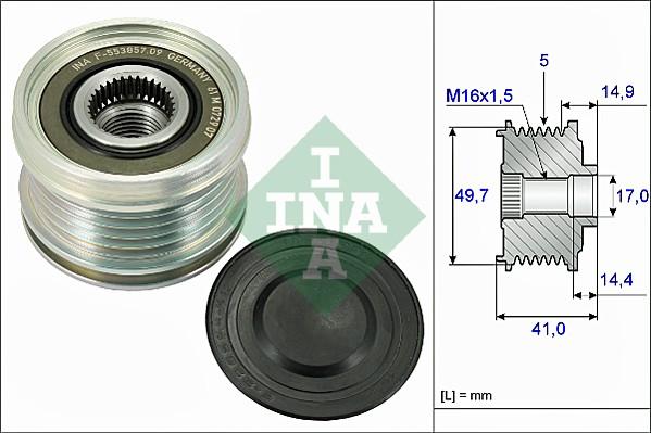 Wilmink Group WG1253677 - Kasnak, alternator, sərbəst dönərli mufta furqanavto.az