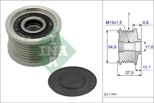 Wilmink Group WG1253804 - Kasnak, alternator, sərbəst dönərli mufta furqanavto.az