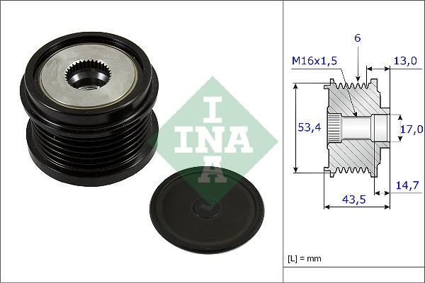 Wilmink Group WG1253806 - Kasnak, alternator, sərbəst dönərli mufta furqanavto.az