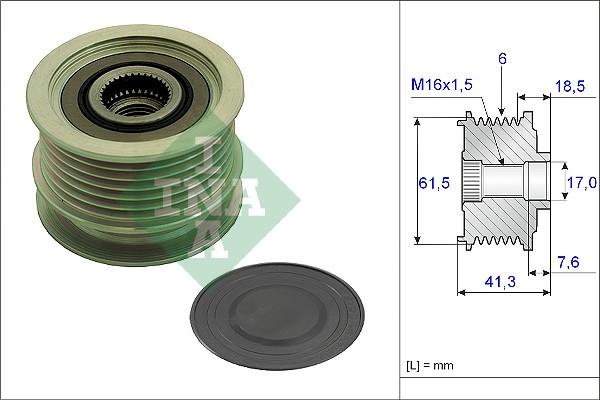 Wilmink Group WG1253803 - Kasnak, alternator, sərbəst dönərli mufta furqanavto.az