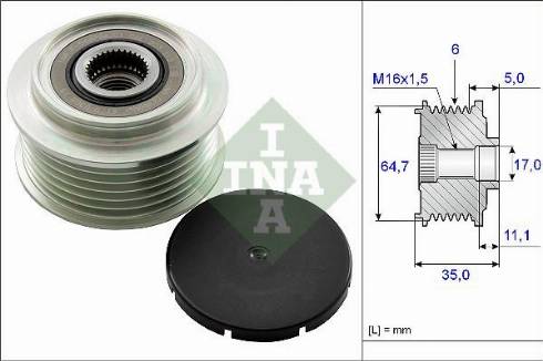 Wilmink Group WG1253817 - Kasnak, alternator, sərbəst dönərli mufta furqanavto.az