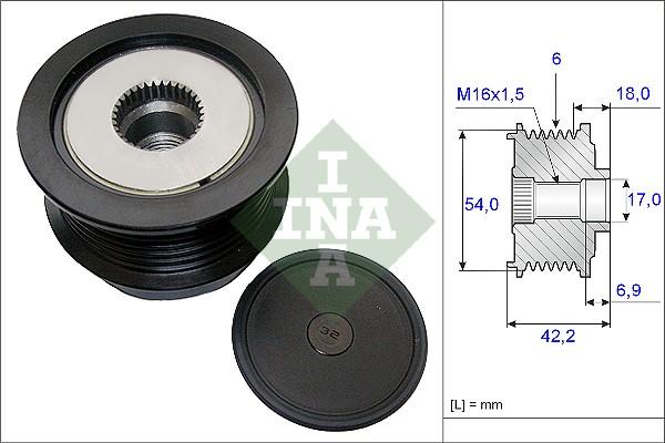 Wilmink Group WG1253760 - Kasnak, alternator, sərbəst dönərli mufta furqanavto.az