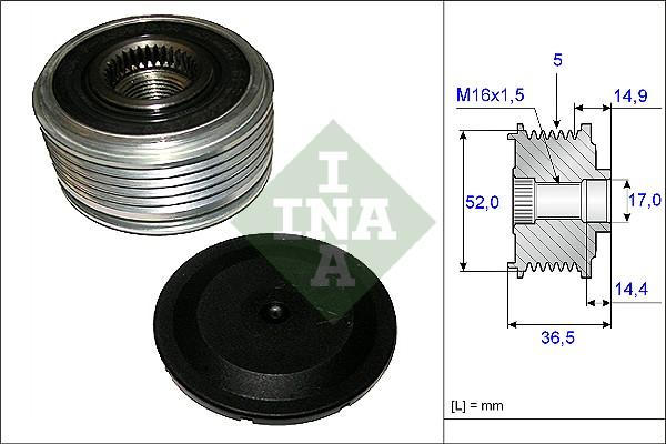 Wilmink Group WG1253704 - Kasnak, alternator, sərbəst dönərli mufta furqanavto.az