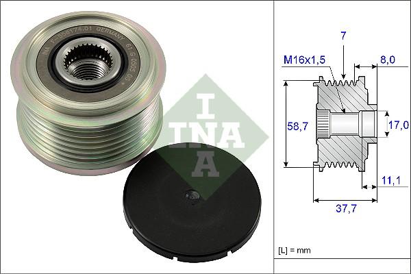 Wilmink Group WG1253703 - Kasnak, alternator, sərbəst dönərli mufta furqanavto.az