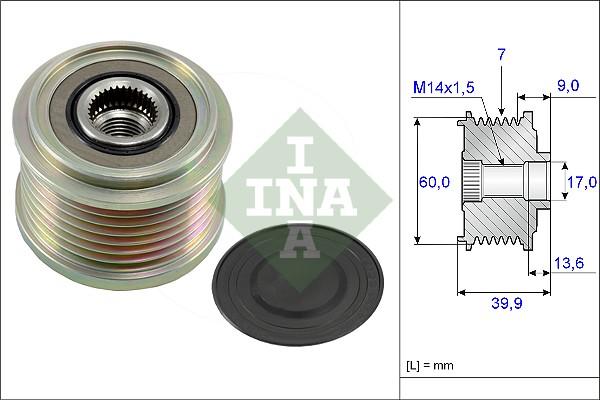 Wilmink Group WG1253785 - Kasnak, alternator, sərbəst dönərli mufta furqanavto.az