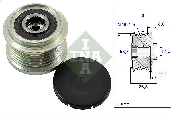 Wilmink Group WG1253734 - Kasnak, alternator, sərbəst dönərli mufta furqanavto.az