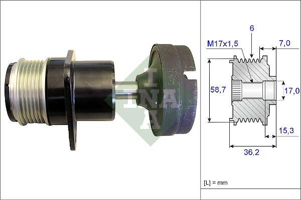 Wilmink Group WG1253731 - Kasnak, alternator, sərbəst dönərli mufta furqanavto.az