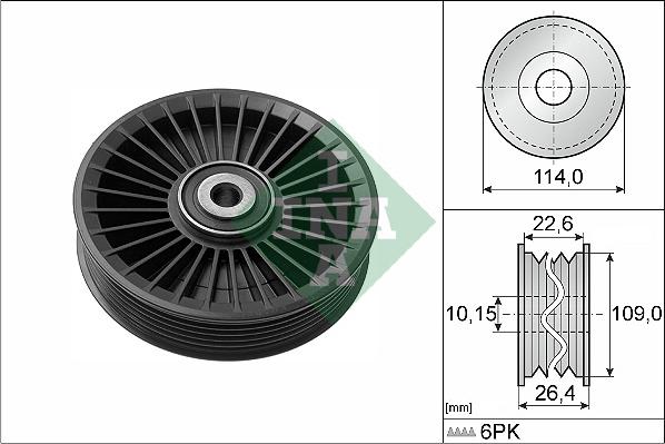 Wilmink Group WG1252734 - Yönləndirmə / Bələdçi Kasnağı, v-yivli kəmər furqanavto.az